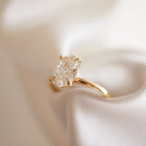1.56 CT Oval Shaped Solitaire Lab Grown Diamond Engagement Ring