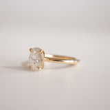 1.56 CT Oval Shaped Solitaire Lab Grown Diamond Engagement Ring