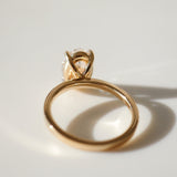 2.02 CT Oval Shaped Solitaire Lab Grown Diamond Engagement Ring