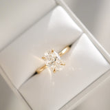 2.09 CT Oval Shaped Solitaire Lab Grown Diamond Engagement Ring