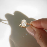 2.08 CT Enlongated Cushion Shaped Solitaire Lab Grown Diamond Engagement Ring