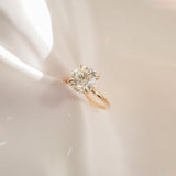3 CT Round Shaped Solitaire Lab Grown Diamond Engagement Ring