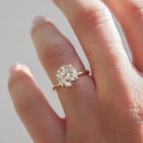 3 CT Round Shaped Solitaire Lab Grown Diamond Engagement Ring