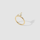 4.04 CT Pear Shaped Solitaire Lab Grown Diamond Engagement Ring