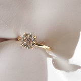 1.56 CT Round Shaped Solitaire Lab Grown Diamond Engagement Ring