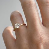 1.03 CT Round Shaped Solitaire Lab Grown Diamond Engagement Ring