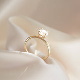 1.03 CT Round Shaped Solitaire Lab Grown Diamond Engagement Ring