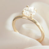 1.03 CT Round Shaped Solitaire Lab Grown Diamond Engagement Ring