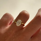 2.01 CT Oval Shaped Solitaire Lab Grown Diamond Engagement Ring