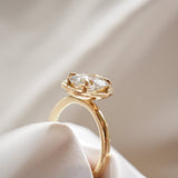 2.09 CT Oval Shaped Solitaire Lab Grown Diamond Engagement Ring