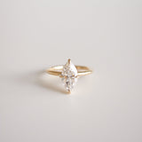 1.55 CT Marquise Shaped Solitaire Lab Grown Diamond Engagement Ring