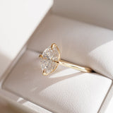 2.02 CT Oval Shaped Solitaire Lab Grown Diamond Engagement Ring