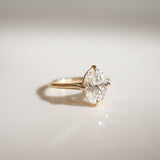2.02 CT Oval Shaped Solitaire Lab Grown Diamond Engagement Ring