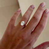 2.02 CT Oval Shaped Solitaire Lab Grown Diamond Engagement Ring