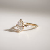 2.02 CT Oval Shaped Solitaire Lab Grown Diamond Engagement Ring