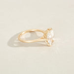 2 CT Emerald Pave Moissanite Engagement Ring