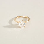 2 CT Emerald Pave Moissanite Engagement Ring