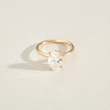 2 CT Emerald Pave Moissanite Engagement Ring