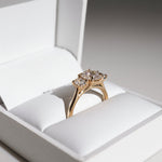 2 CT Emerald Pave Moissanite Engagement Ring