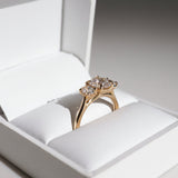 2 CT Emerald Pave Moissanite Engagement Ring