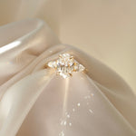 2 CT Emerald Pave Moissanite Engagement Ring