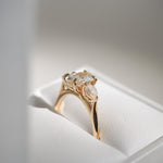 2 CT Emerald Pave Moissanite Engagement Ring