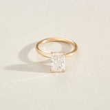 2 CT Emerald Pave Moissanite Engagement Ring