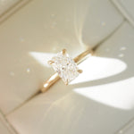 2 CT Emerald Pave Moissanite Engagement Ring