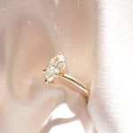 2 CT Emerald Pave Moissanite Engagement Ring