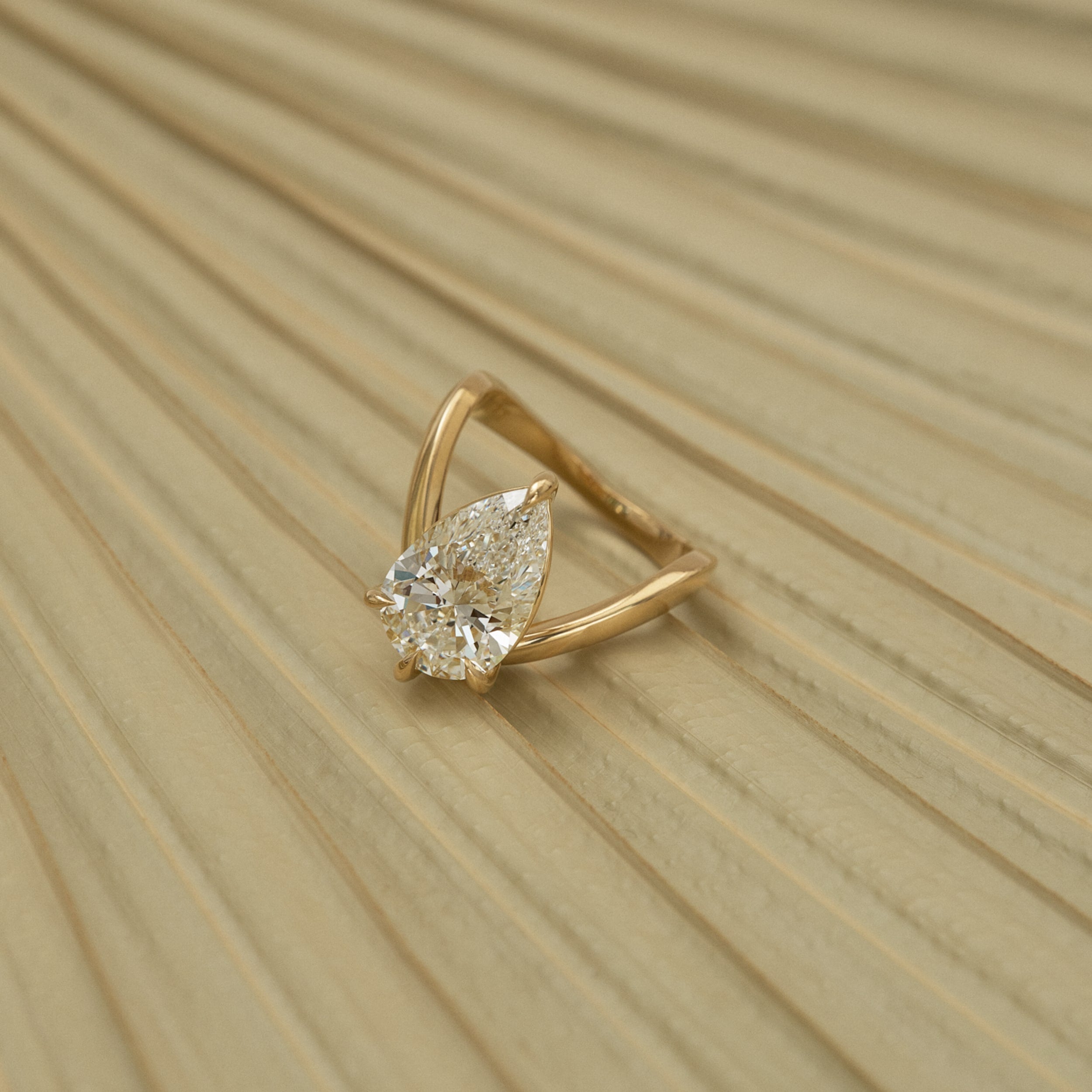 2 CT Emerald Pave Moissanite Engagement Ring