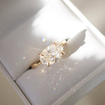 2 CT Emerald Pave Moissanite Engagement Ring