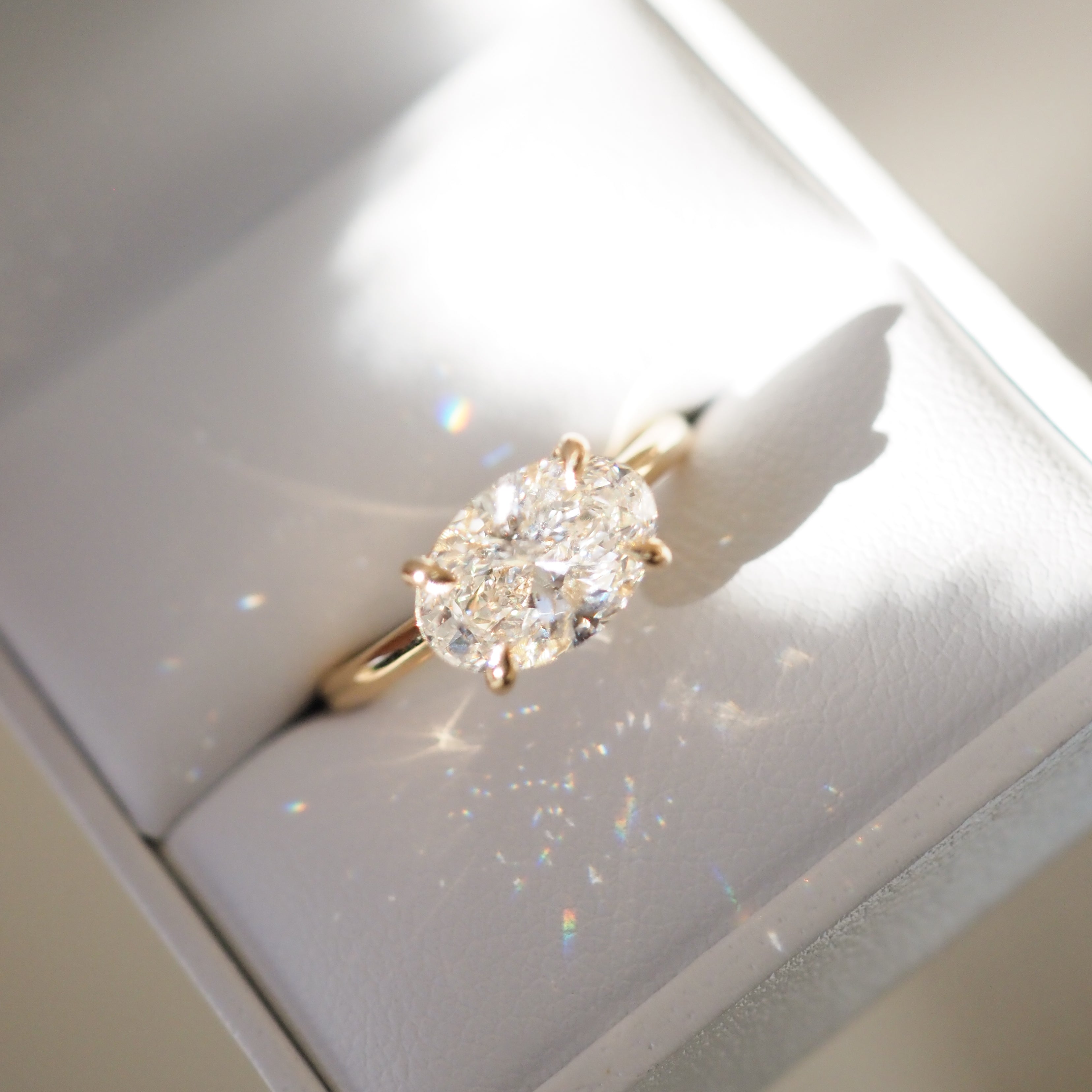 2 CT Emerald Pave Moissanite Engagement Ring