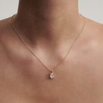 0.75 CT Oval Moissanite Solitaire Necklace