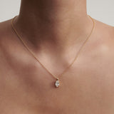 0.75 CT Oval Moissanite Solitaire Necklace