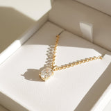 0.75 CT Oval Moissanite Solitaire Necklace