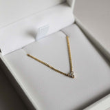 0.05 TCW Round Moissanite Therefore Necklace
