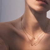 0.01 CT Round Moissanite Archetype Necklace