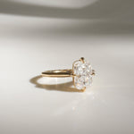 1.5 CT Elongated Cushion Solitaire Moissanite Engagement Ring