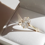 1.5 CT Elongated Cushion Solitaire Moissanite Engagement Ring