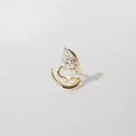 0.5 TCW Pear Moissanite Ear Cufflinks