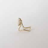 0.5 TCW Pear Moissanite Ear Cufflinks