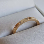 0.04 TCW Round Flush Setting Moissanite Wedding Band