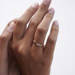 0.04 TCW Round Flush Setting Moissanite Wedding Band