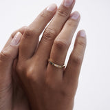 0.04 TCW Round Flush Setting Moissanite Wedding Band