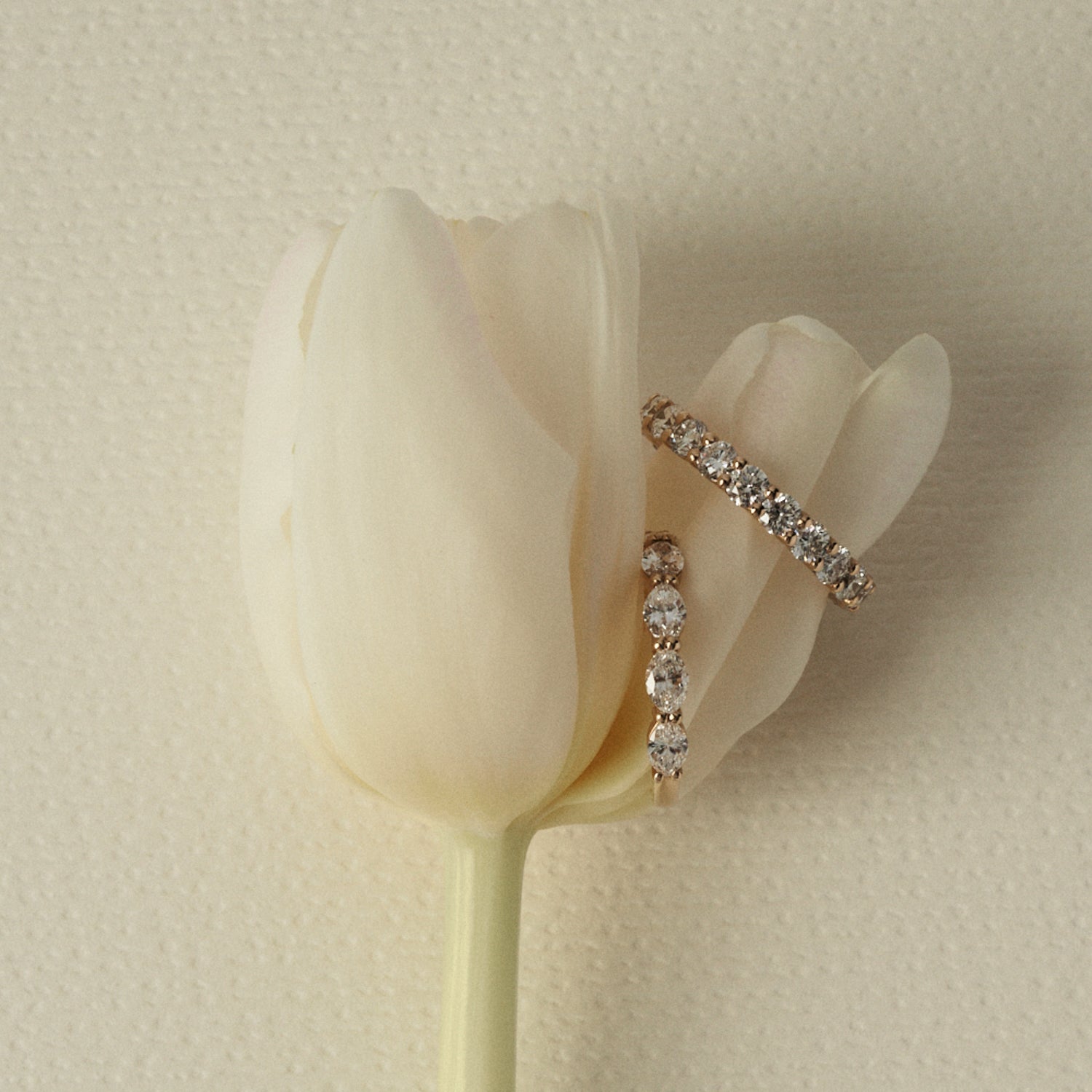 0.40 TCW Round Half Eternity Moissanite Wedding Band