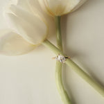 1.5 TCW Pear Two Stone Moissanite Engagement Ring