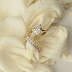1.5 CT Oval Solitaire Moissanite Engagement Ring