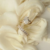 1.5 CT Oval Solitaire Moissanite Engagement Ring