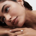 1.5 CT Oval Bezel Moissanite Engagement Ring