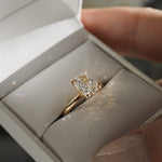 1.5 CT Elongated Cushion Moissanite Engagement Ring